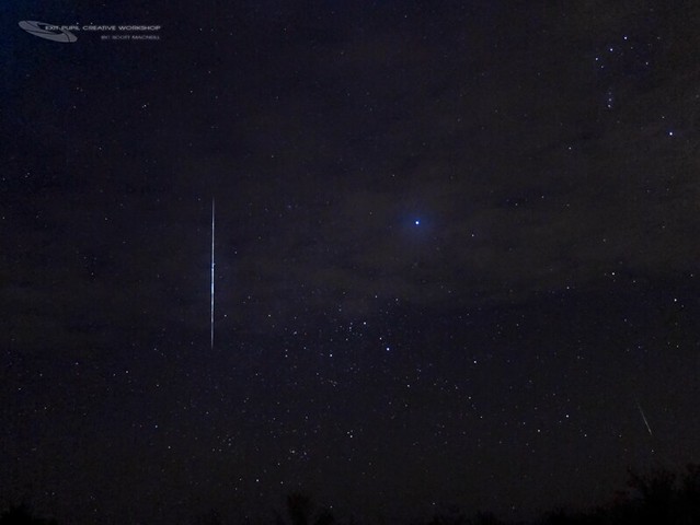 A Geminid Meteor and Sirius