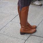 low heel over knee boots