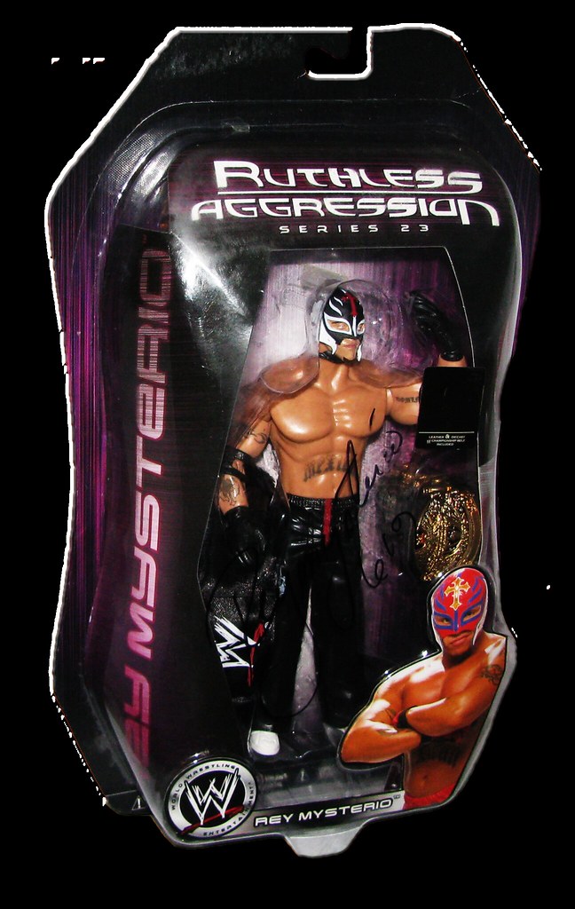 Rey Mysterio Autographed JAKKS Pacific WWE RUTHLESS AGGRES… | Flickr