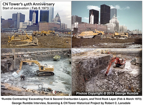 Rumble Excavating the CN Tower Foundation - Feb and March … | Flickr