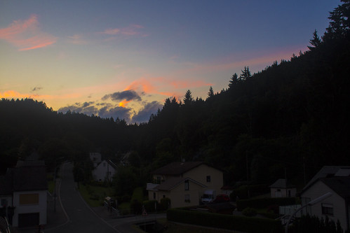 Sunset in Langweiler by aintza.larranaga, The sky gifted us great colors one day before heading to our first Summerbreeze Open Air festival.la