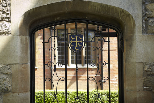 Law Library through the gate