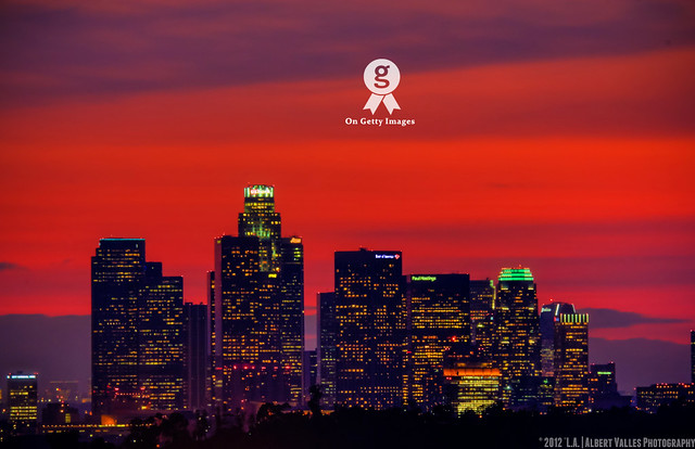 The colors of LA sunset!