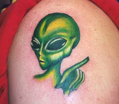 Details 91+ about alien head tattoo small super hot .vn