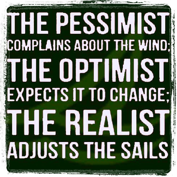 Optimist realist pessimist The Optimist,