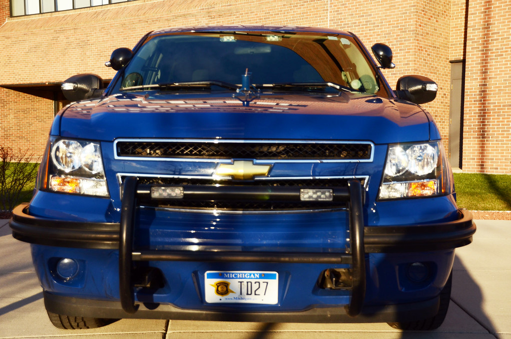 Chevy Tahoe Michigan State Police car