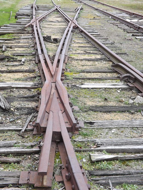 Abandoned industrial siding and trackage