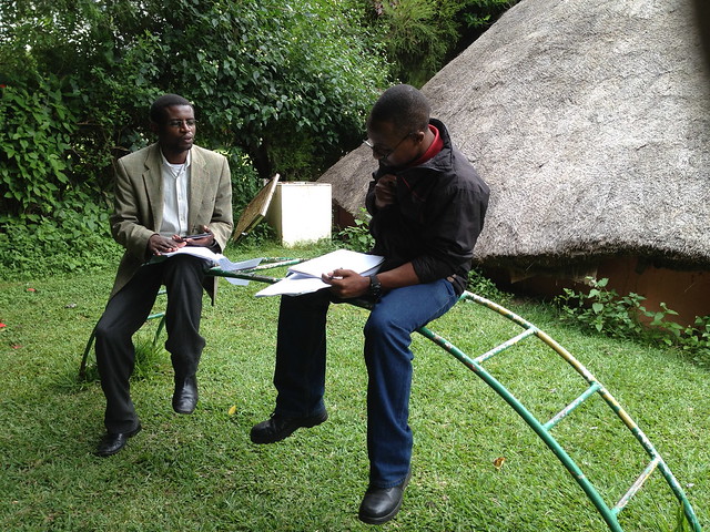Mock interviews as enumerators test out the tools