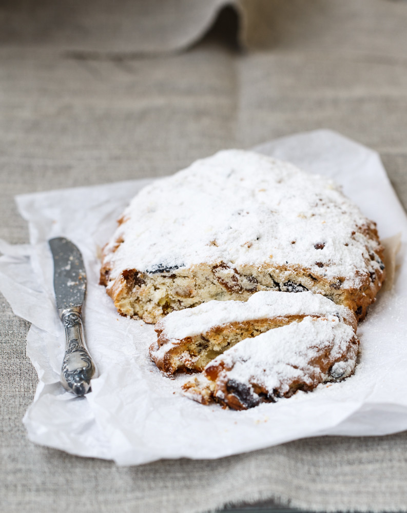 Quark Stollen | with marzipan and dried fruits and nuts | Julicious ...