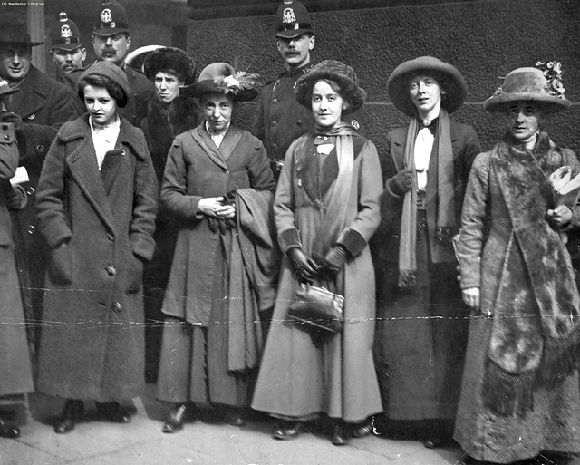 Group of Suffragettes: Annie Briggs, Evelyn Manestra, Lillian Forrester, 1913