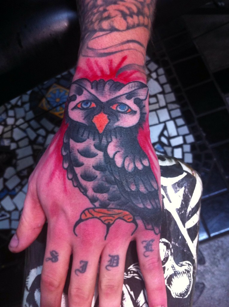 Update 91 about owl hand tattoo unmissable  indaotaonec