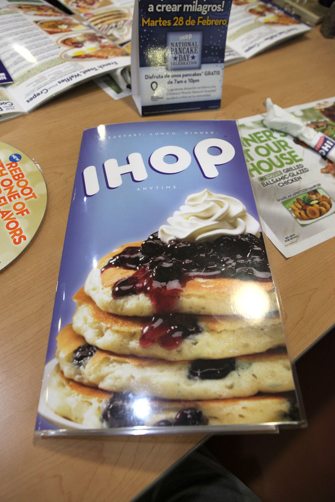 IHOP Menu, The IHOP menu cover circa February 2012., Steven Miller