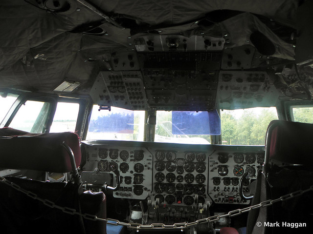 Inside a cockpit at Donington AeroPark