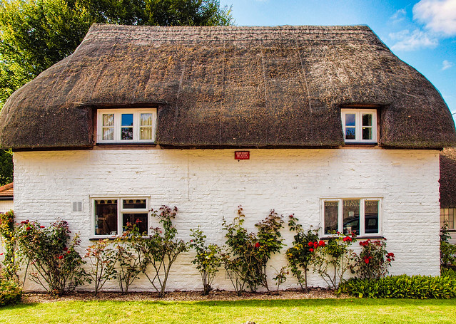 A thatched cottage in Nether Wallop, Hampshire