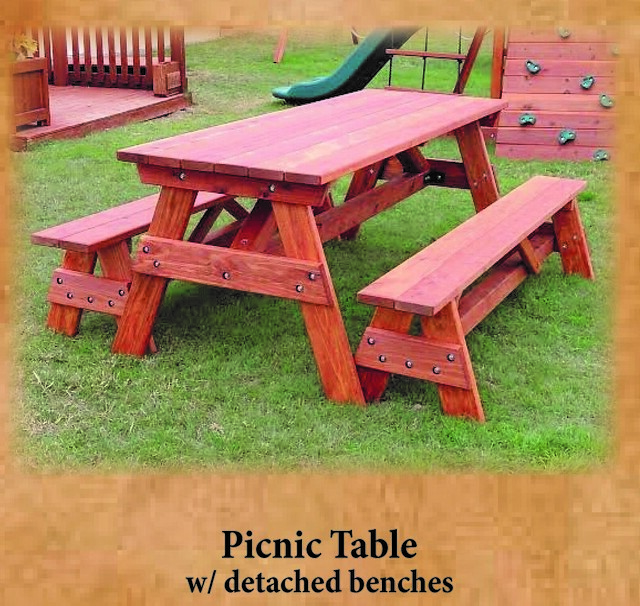 Picnic Table Detached Benches