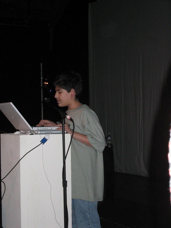 Aaron Swartz speaking at CC Launch – December 2002