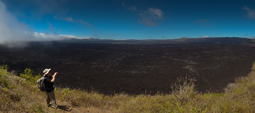 santa lava sierra crater negra isabela volcan cono galapagos2012