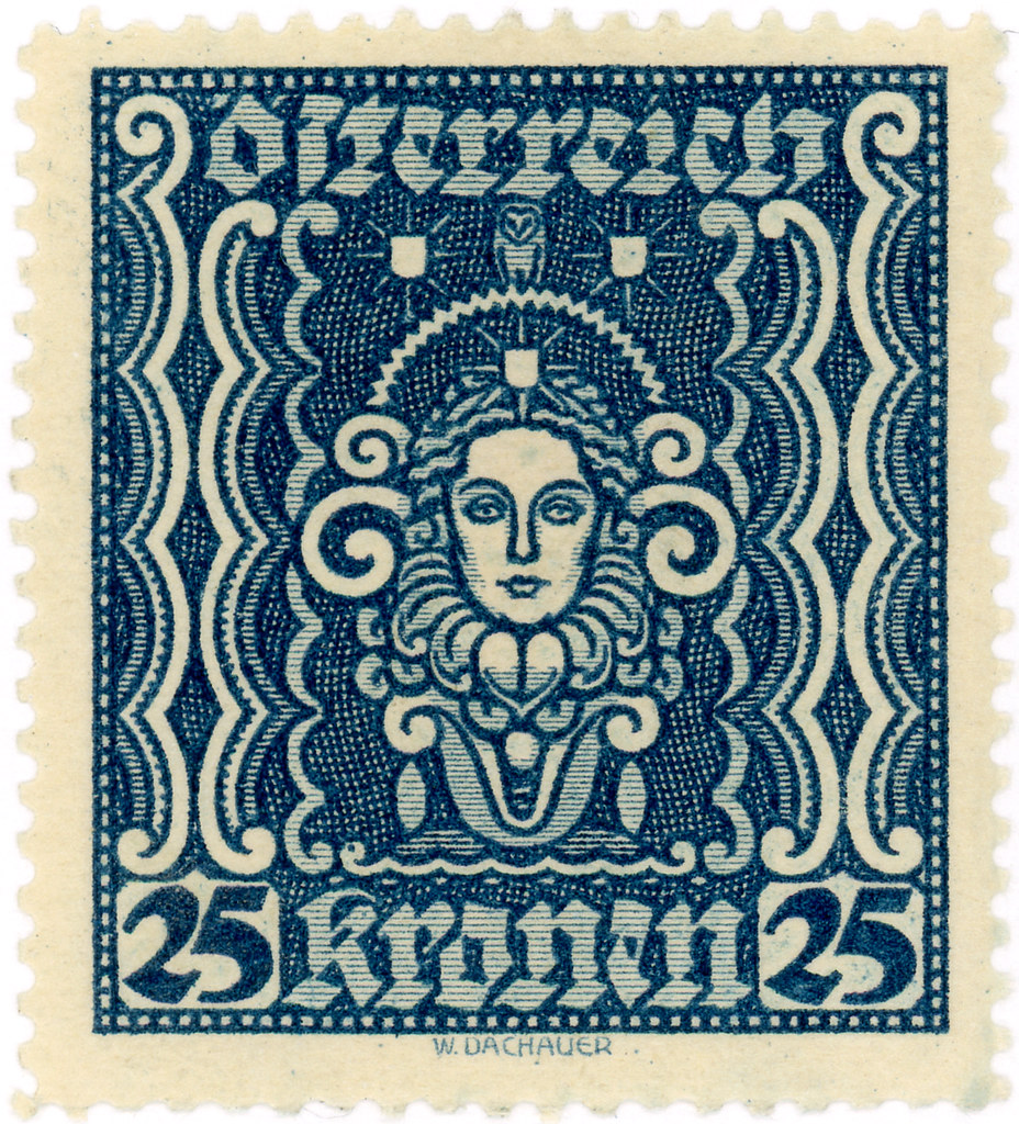 Austria postage stamp: art