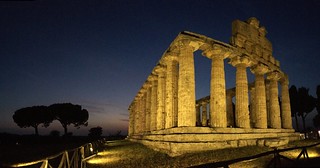 A long long time ago, in a galaxy far away... #paestum #cilento #history #nightphotography #panoramic #sunset #summertime