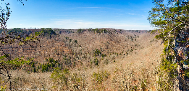 Raven Point Overlook - Grundy Forest State Natural Area - Fiery Gizzard Trail - March 16, 2013
