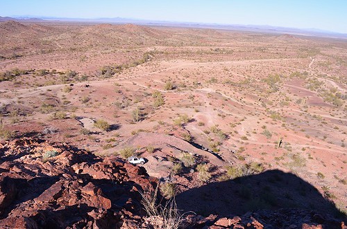 arizona view desert hill cave