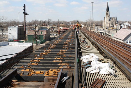 South Side Track Improvements by Chicago Transit Authority, Trains have been suspended on the Ashland Branch of the Green Line for work over this weekend for re