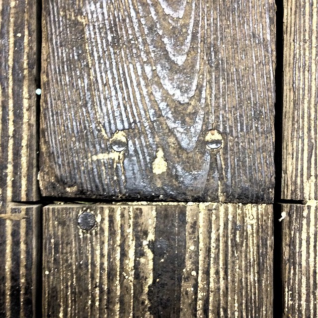 The day I met a face in the wooden boards