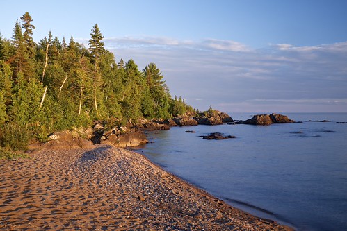 sawpit bay golden hour by twurdemann, Earth, sea, sky, golden hour on eastern Lake Superior- -Sawpit Bay, about 80 km north of Sault Ste. 