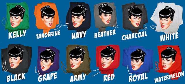 Bettie Page Clothing - Whoodie Colors