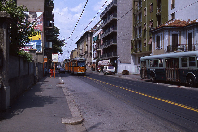 JHM-1984-1489 - Italie, Milan, tramway suburbain