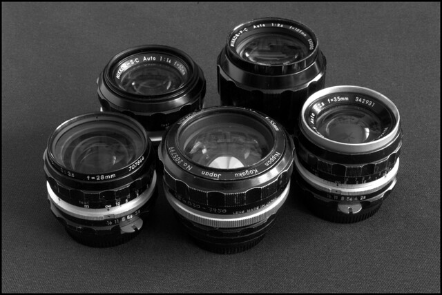 Group portrait of my F lenses