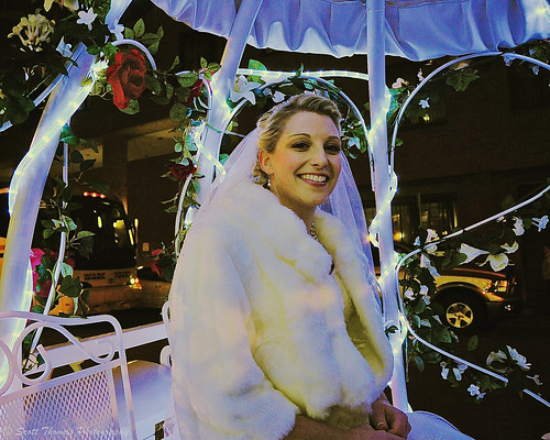 flowers winter white newyork smile rose night lights bride nikon veil carriage syracuse cloak warmemorial lighted onondagacounty oncenter d700 afszoomnikkor2485mmf3545gifed