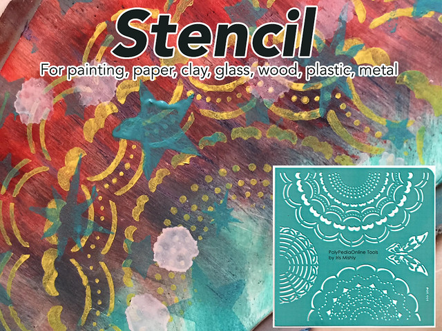Stencils for polymer clay (and other!) surface techniques