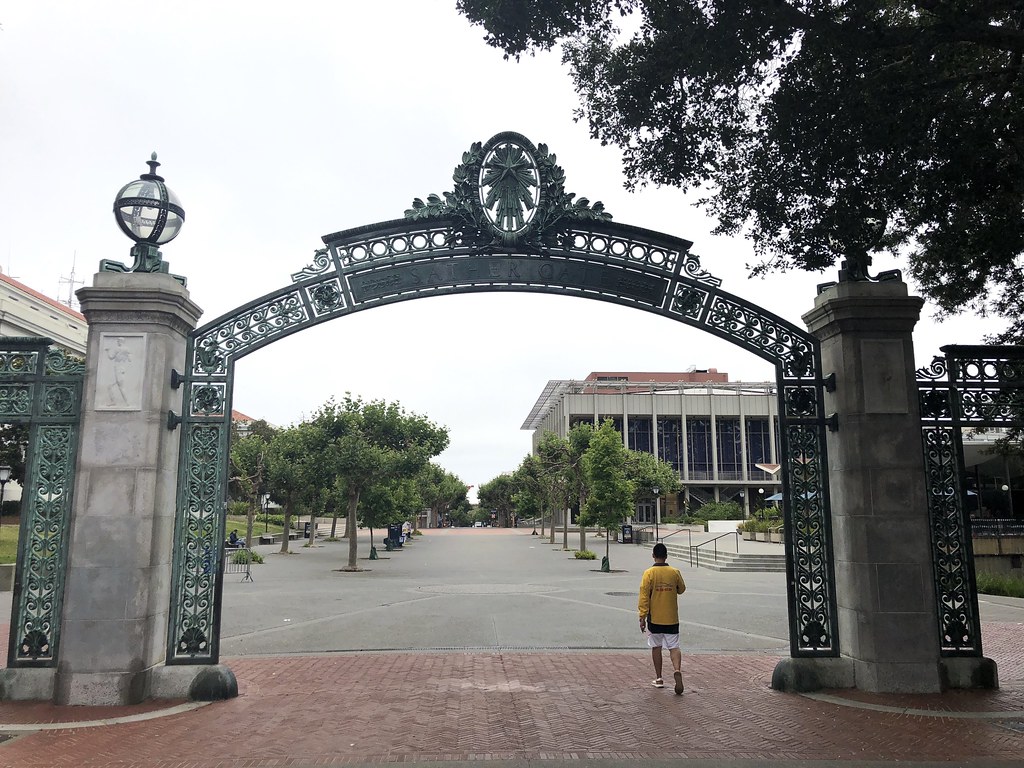 Famous Sather Gate University California Berkeley Stock 