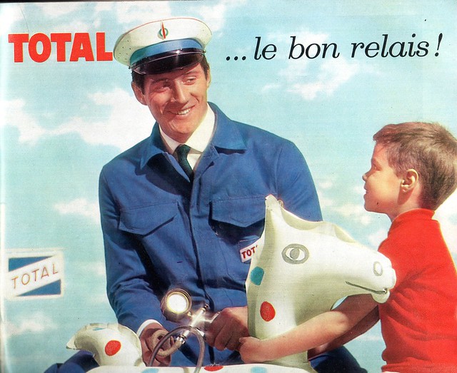 The 1960s-1963 ad for Total petrol station