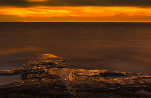 ocean sunset sea water clouds coast rocks sweden halland mygearandme