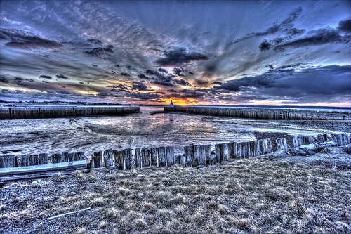 sunset nova st bay clare cove marys scotia fundy hdr belliveaus