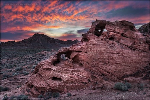 sunset valleyoffire clouds landscape sandstone desert nevada underlight vof