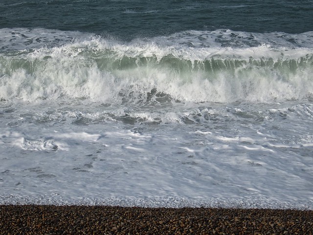 Morning waves on Chesil Beach 2