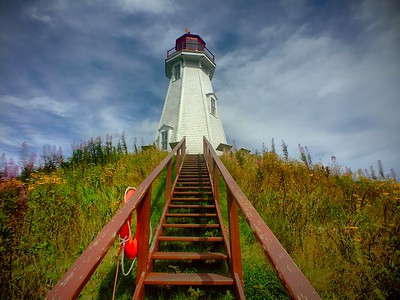 mulholland point lighthouse. campobello island, new brunswick, canada. I.