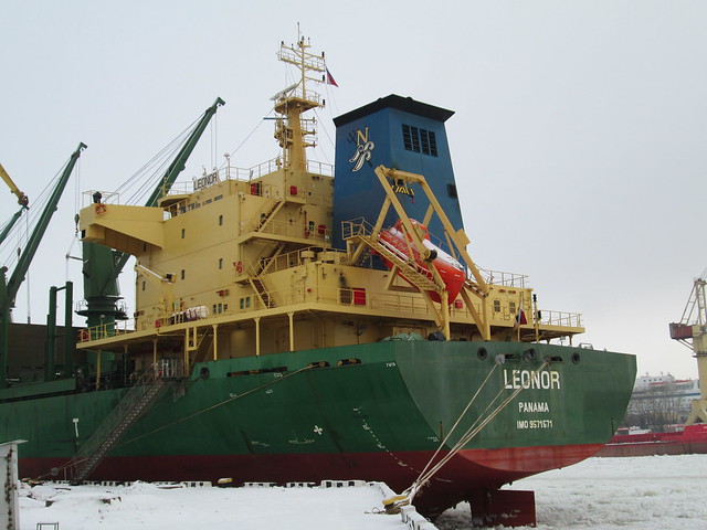 «Leonor» под панамским флагом, 2011 г.п., Санкт-Петербург, февраль, 2013 г.