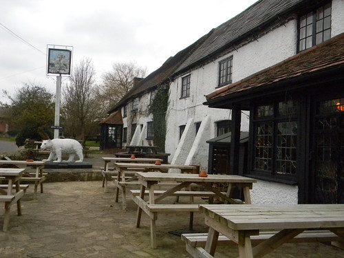 Polar Bear See how it has emptied the beer garden. Whyteleaf to Hayes