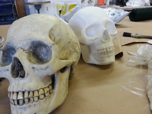 Skulls - before and after