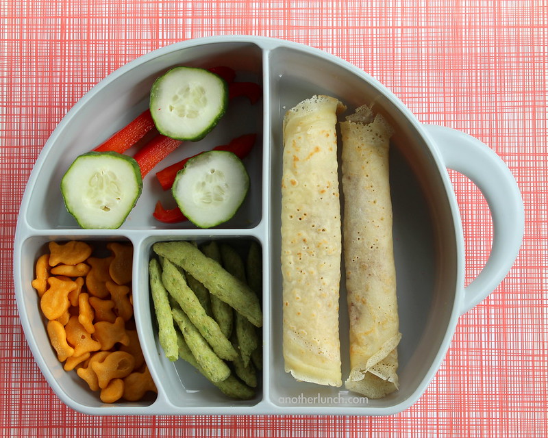Boon Elephant box veggie and crepe preschool lunch