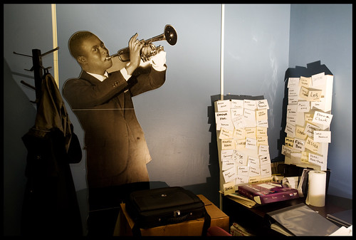 Satchmo watches over the front desk, by Ryan Hodgson-Rigsbee (http://rhrphoto.com/)