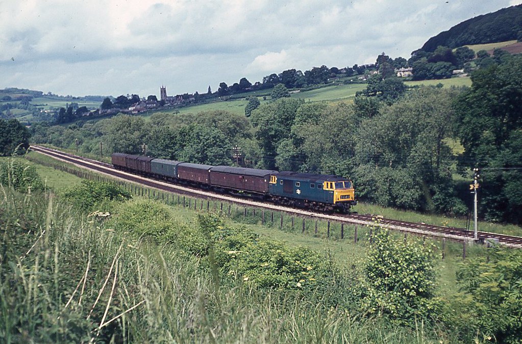 Bristol (TM) to Yeovil (PM) van train, a regular working for Hymek