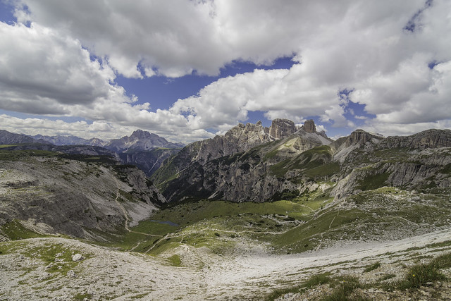 Panoramic view from Forcella Lavaredo