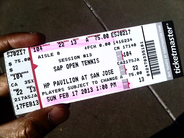 SAP Open Tennis Final, Milos Raonic vs Tommy Haas, HP Pavillion, San Jose California USA, Sunday February 17 2013 - 002