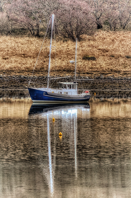 Reflections of a Sail Boat