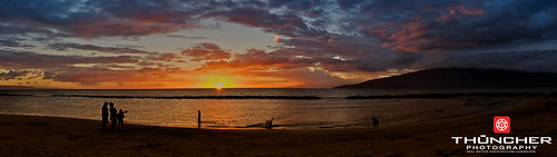 sunset panorama beach hawaii sand silhouettes maui fujifilm fishpond nationalgeographic kihei xe1 fujifilmxe1 xf1855mmf284rlmoislens